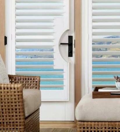 Hunter Doulgas shutters on door